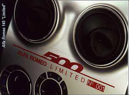 Alfa Romeo 145 Edizione Sportiva Technical Details
