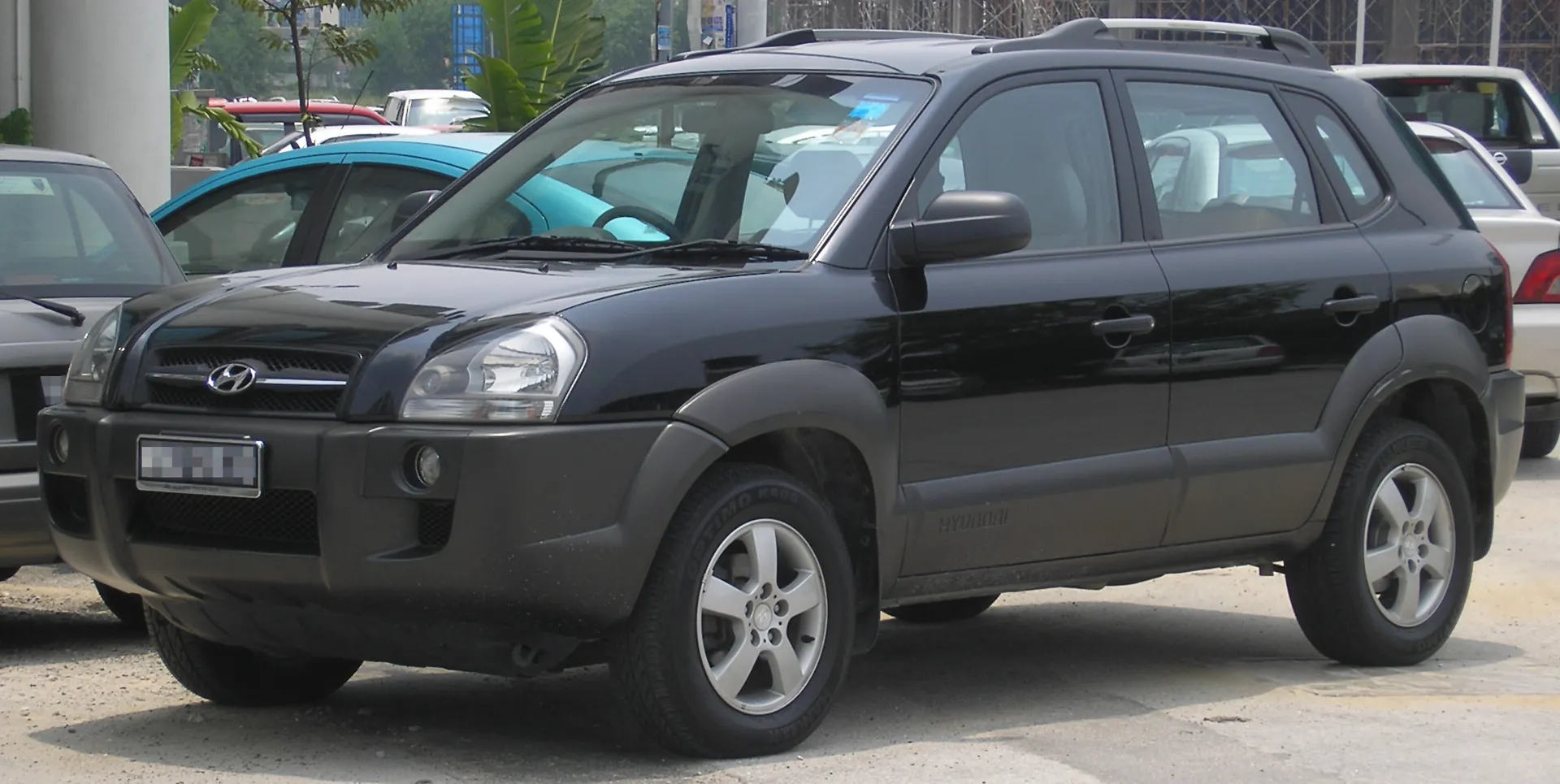 Старый hyundai tucson