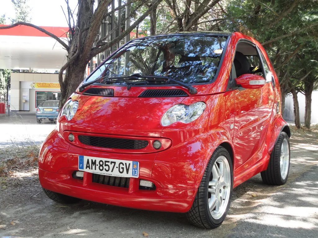 Smart Fortwo 2008 чёрно крастный